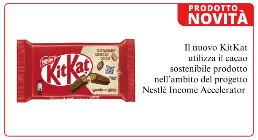 Arriva il primo KitKat prodotto con cacao coltivato nel programma Nestlé Income Accelerator