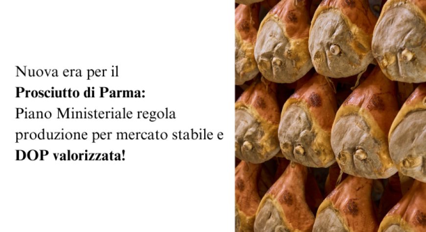 Prosciutto di Parma, in vigore il nuovo Piano di Regolazione dell’Offerta 