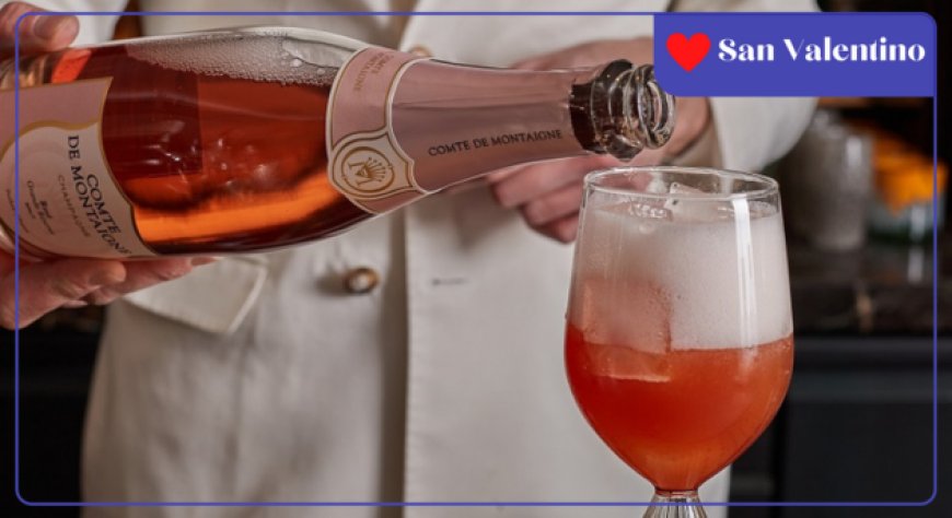 Cocktail a base di Champagne per un San Valentino firmato Comte de Montaigne