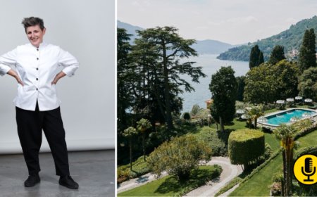 Viviana Varese sulle sponde del Lago di Como nella dimora Passalacqua per offrire una nuova esperienza gastronomica