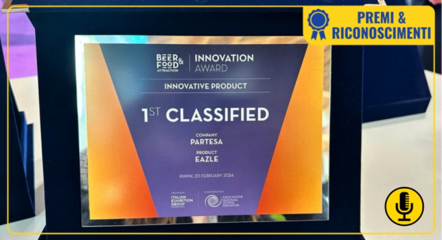 Partesa si aggiudica il Premio Innovazione a Beer&Food Attraction