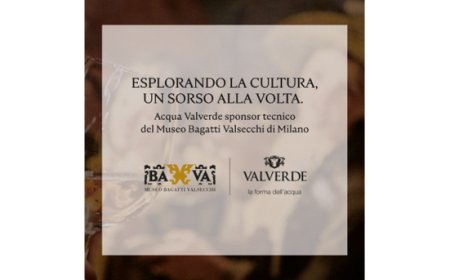 Acqua Valverde è acqua ufficiale degli eventi 2024  ospitati dal Museo milanese Bagatti Valsecchi