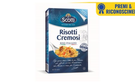 Riso Scotti. I risotti cremosi miglior prodotto food 2024 nella categoria primi piatti