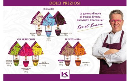 Ernst Knam firma l'uovo di Pasqua al gusto caffè di Dolci Preziosi