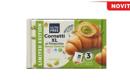 Nutrifree. Per il canale Horeca arriva il Cornetto XL al Pistacchio senza glutine