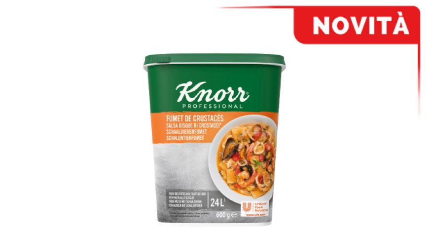 Knorr Professional introduce l'innovativa Salsa Bisque di Crostacei