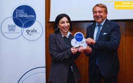 D'Amico riceve il Premio di Etica e Legalità da Confindustria Caserta