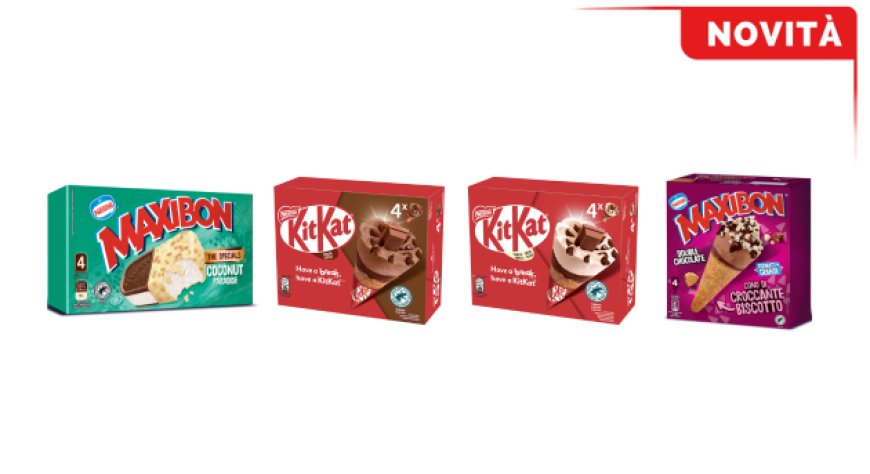 Gelati Froneri: tra le novità dell'estate due proposte Maxibon e i coni KitKat