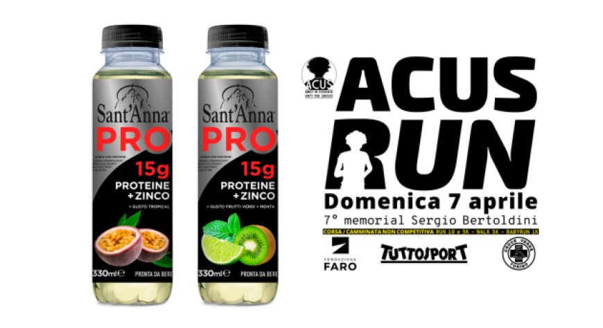 Acqua Sant'Anna sponsor della Acus Run