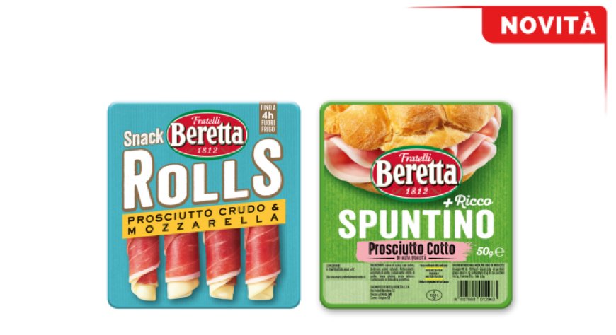 Fratelli Beretta arricchisce la gamma dei mini formati con Spuntino + Ricco e i nuovi Snack Rolls