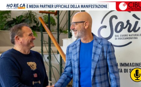 Sorì Italia al Cibus con Franco Pepe e il conduttore Massimiliano Ossini