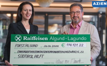 Birra FORST dona 114mila euro nell'ambito dell'iniziativa 'Alto Adige. Territorio umano'