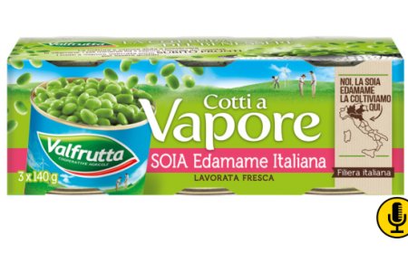 I Cotti a Vapore Valfrutta presentano Soia Edamame italiana lavorata da fresco