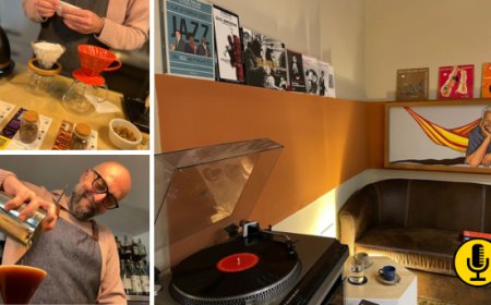 Blue Turtle: caffè specialty, vinili e musica jazz nel salotto di Chiaia