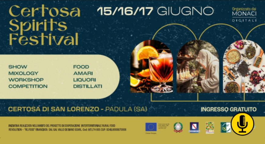 Certosa Spirits Festival, conto alla rovescia per la prima edizione