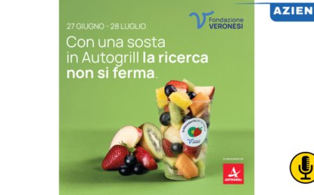 Autogrill con  Fondazione Veronesi: terza edizione de ''La macedonia per la ricerca®''