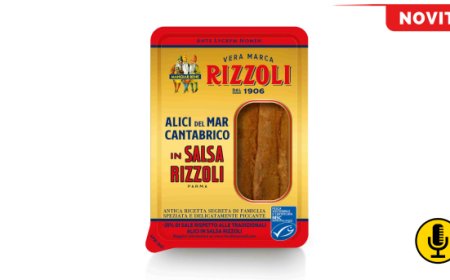 Nuove Alici in Salsa a banco frigo Rizzoli Emanuelli, con meno sale e in confezione riciclabile