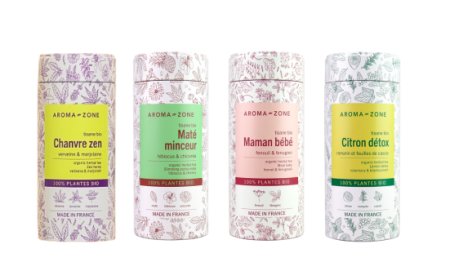 Tisane Naturali di Aroma-Zone per il benessere e l'idratazione