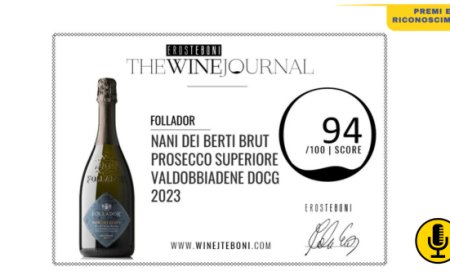 The Wine Journal premia l'eccellenza di Follador Prosecco