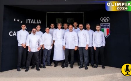Il menu per atleti e ospiti ideato da Davide Oldani, chef di Casa Italia
