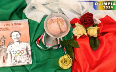 Scaglie d’oro e rosa: il gelato di Cinzia Otri celebra Ondina Valla e i giochi olimpici