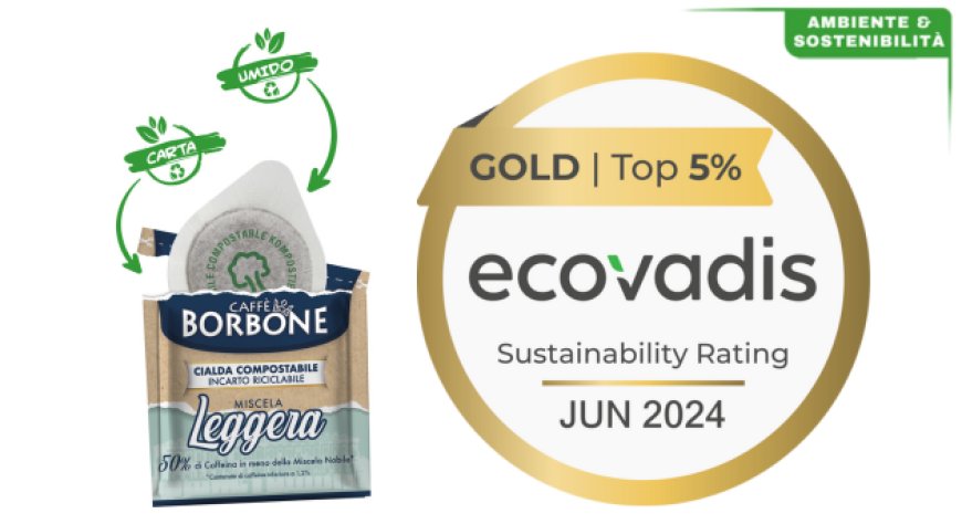 Caffè Borbone ottiene la Gold Medal nel Sustainability Rating di EcoVadis 
