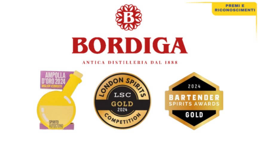 L’Antica Distilleria Bordiga premiata sei volte nella prima metà del 2024