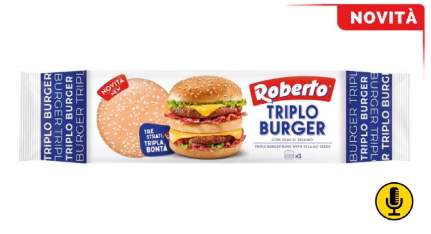 Roberto presenta il primo burger a tre strati