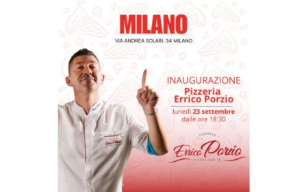 Errico Porzio inaugura la sua nuova pizzeria a Milano