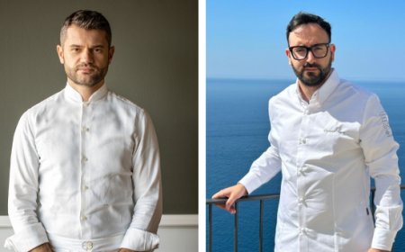 Enrico Bartolini e Vincenzo Russo insieme per una cena a quattro mani al Bluh Furore