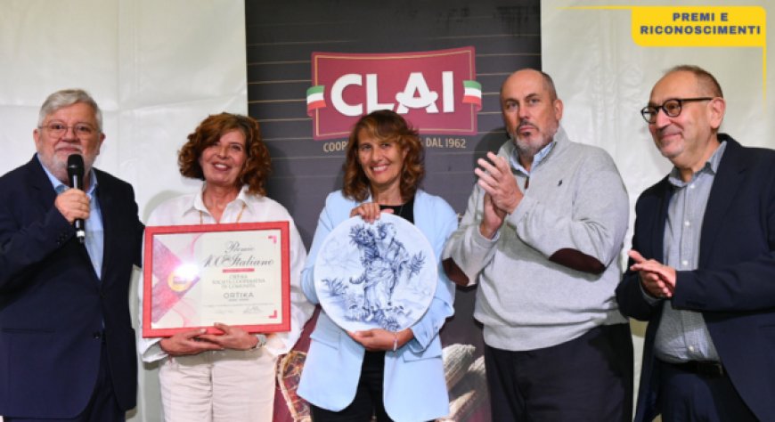 Alla cooperativa Ortika il Premio 100% Italiano di CLAI