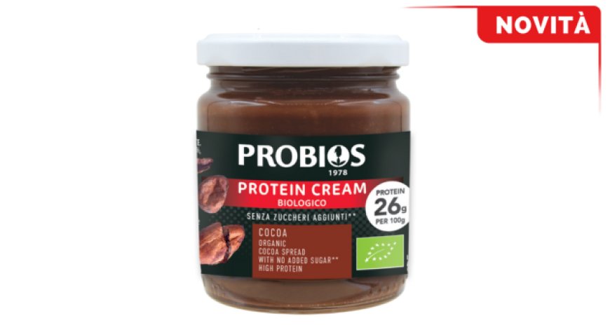 Protein Cream Cocoa: Probios presenta la crema spalmabile biologica e proteica