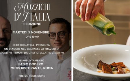 Chef Fabio Dodero protagonista di 'Mozzichi d'Italia' al The St. Regis Rome