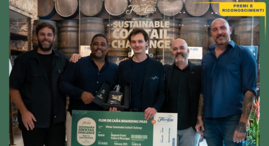 Flor de Caña Rum: Simone Sacco è il vincitore della finale italiana della Sustainable Cocktail Challenge 2024