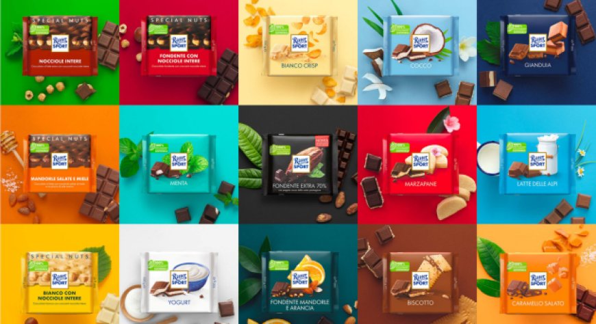 Ritter Sport festeggia i 50 anni dei suoi colori