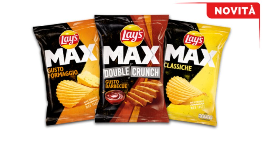 Lay’s lancia la nuova linea di patatine ondulate “ Lay’s MAX”