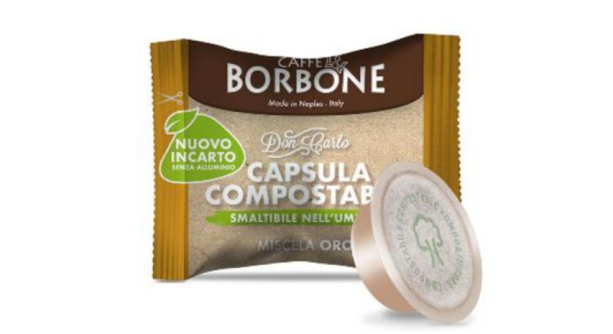 Caffè Borbone presenta Miscela Oro in capsula compostabile