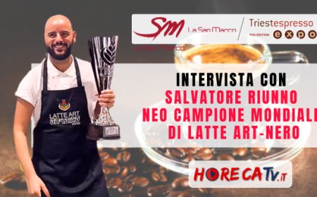 HorecaTv a Triestespresso Expo 2024: Intervista con Salvatore Riunno, Campione Mondiale di Latte Art