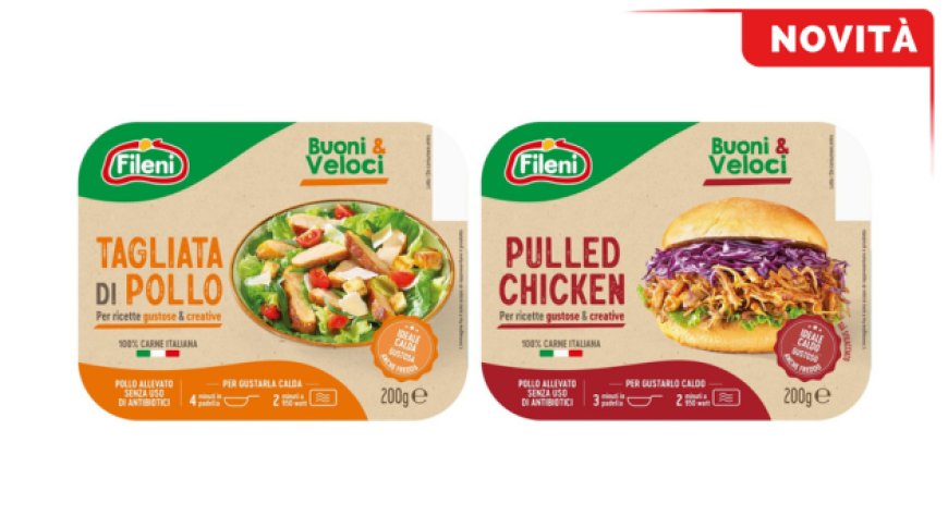 Fileni presenta due nuove referenze: Pulled Chicken e Tagliata di Pollo