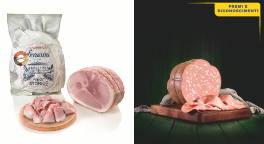 Ferrarini conquista prestigiosi premi con il Prosciutto Cotto Big Storico e la Mortadella Italica