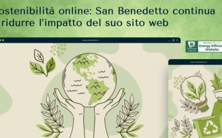 San Benedetto continua a ridurre l'impatto ambientale del suo sito web