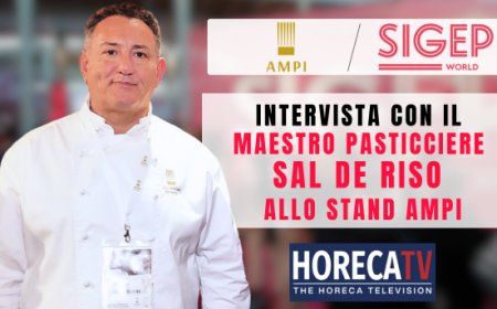 HorecaTv a Sigep 2025: Intervista con il Maestro Pasticciere Sal De Riso allo stand AMPI