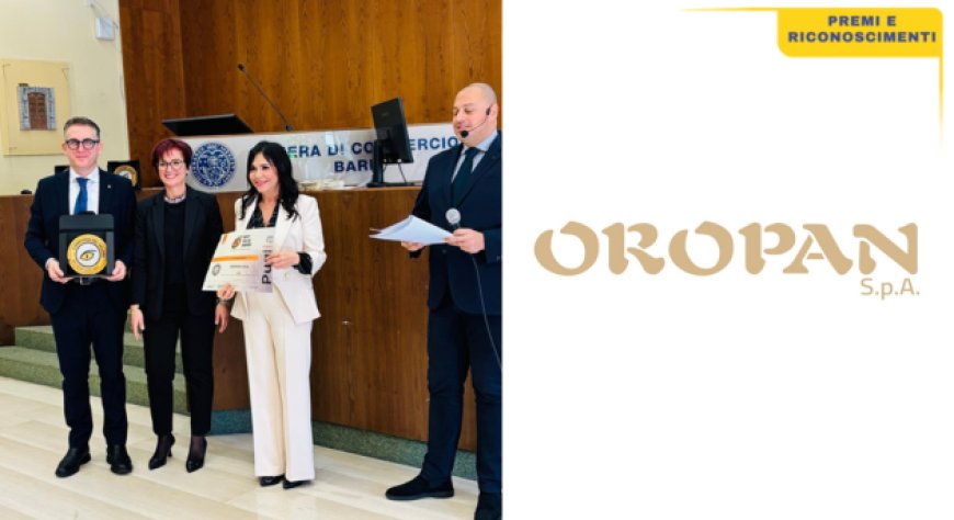 Oropan vince il Best Value Award Puglia 2025