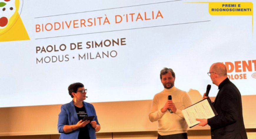 Paolo De Simone conquista il premio “Biodiversità d’Italia” de Le Guide “Pizza&Cocktail” 2025 di Identità Golose