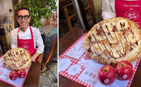 Gino Sorbillo svela la pizza gourmand alla mela Pink Lady®