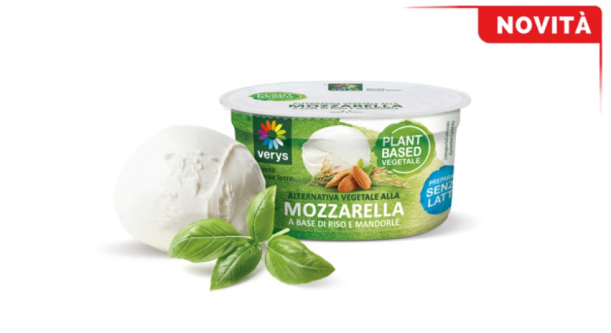 Verys presenta la Mozzarella 100% Vegetale in Acqua a base di riso e mandorle