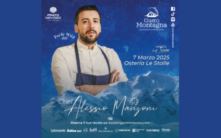 Lo chef Alessio Manzoni porta in alta quota i sapori delle Valli Orobie