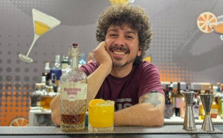Passione del Segretario, in anteprima da Splash il cocktail low alcol di Michele Picone per Meregalli