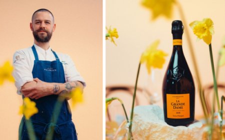 Il talento di chef Mattia Trabetti a Parigi,  alla Veuve Clicquot Garden Gastronomy