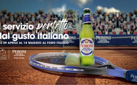 L'esordio di Peroni Nastro Azzurro nel mondo del tennis